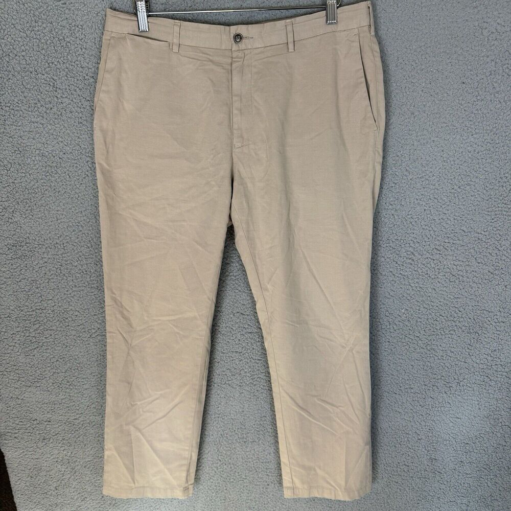Peter Millar Pants Mens 34x29 Khaki Chino Casual Straight Leg Cotton Blend